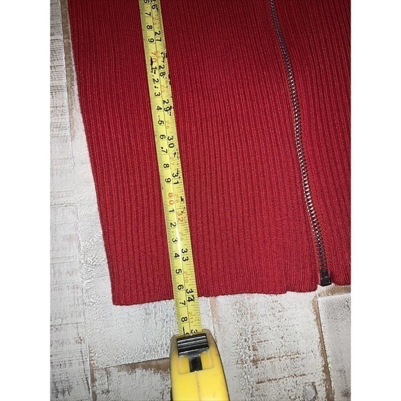 Planet Gold Red Zip Up Dress size Medium NWT! - Picture 4 of 4